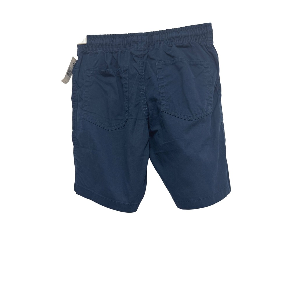 Cat & Jack Boys Navy Blue Pull-On Shorts Size S 6/7 Cotton Elastic Waist Knee